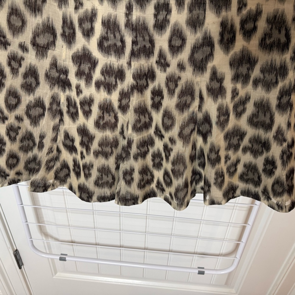 Talbots Animal Print A-Line Skirt - Picture 12 of 13